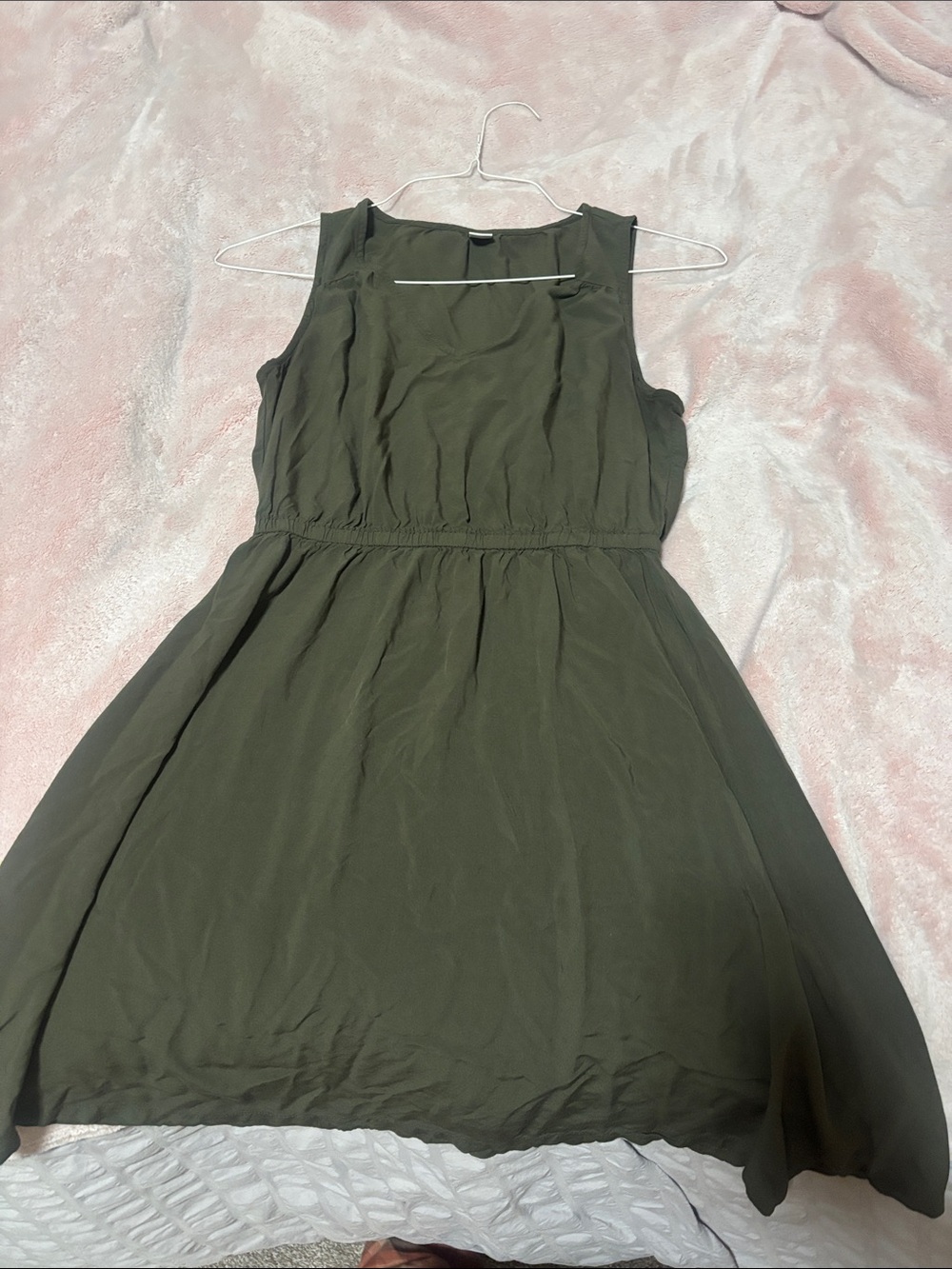 Old Navy Olive Green Sleeveless Mini Dress